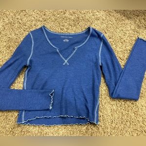 super cute, blue long sleeve, size small